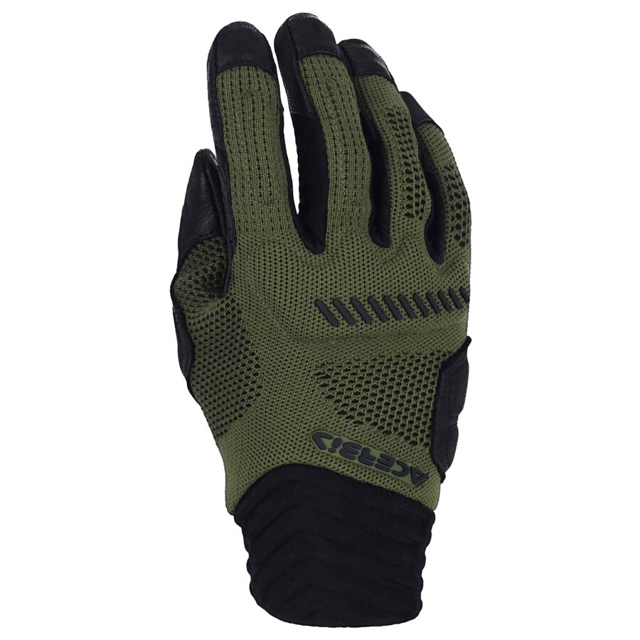 Guanti in pelle e tessuto Maya