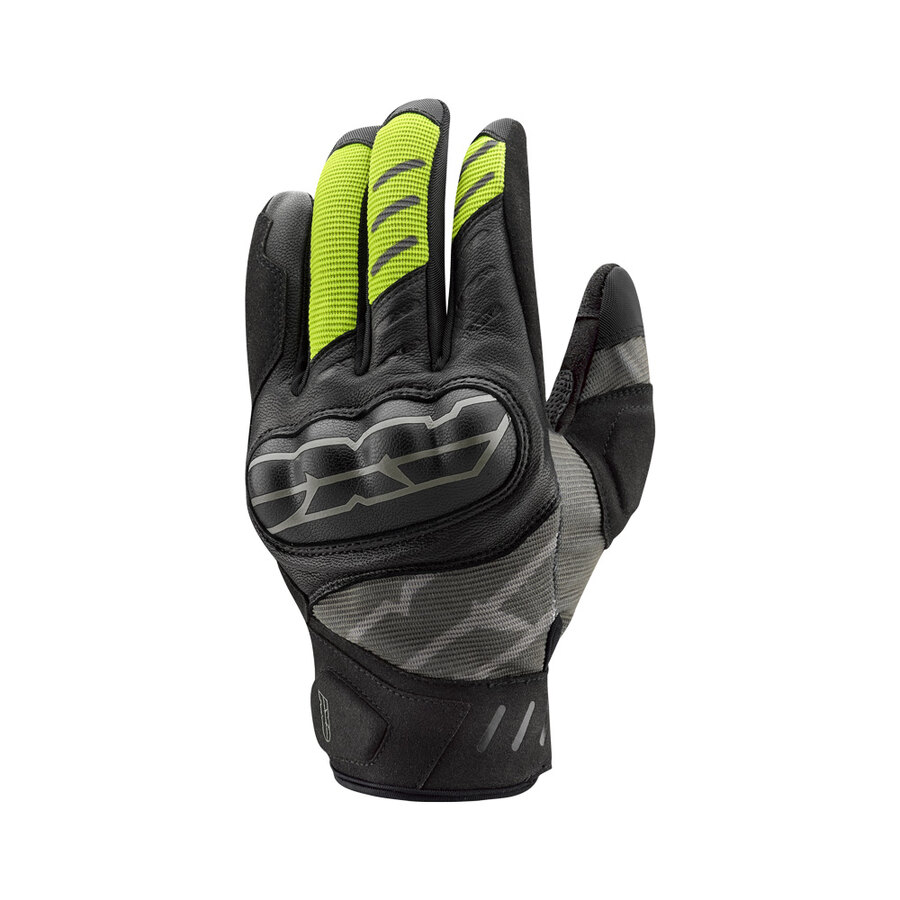 Guanti in pelle e tessuto Core