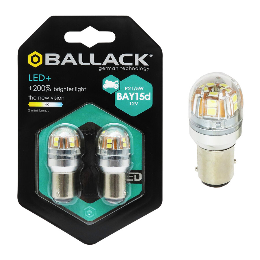 Lampadina moto BAY15D a led Led+ - BALLACK
