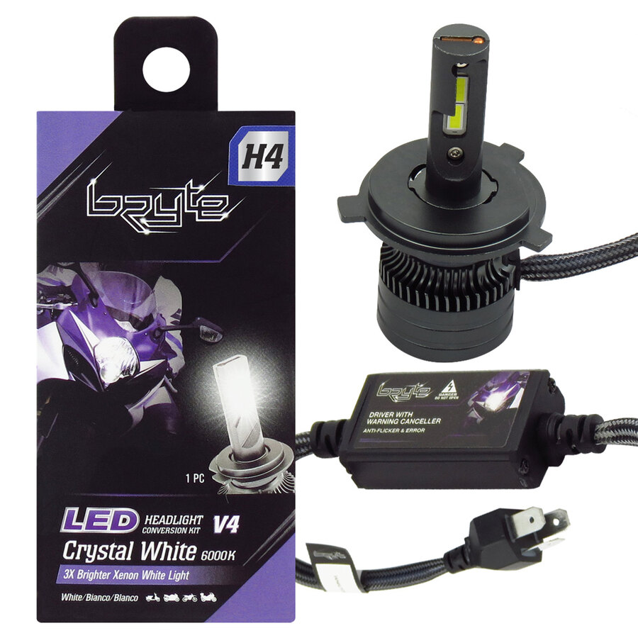 Lampadine H4 Led Headlight Conversion Kit V4 - BRYTE