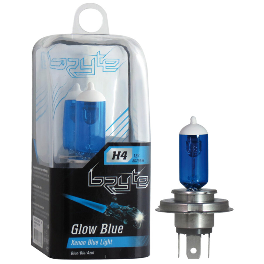 Lampadina moto alogena Xenon Glow H4 - BRYTE