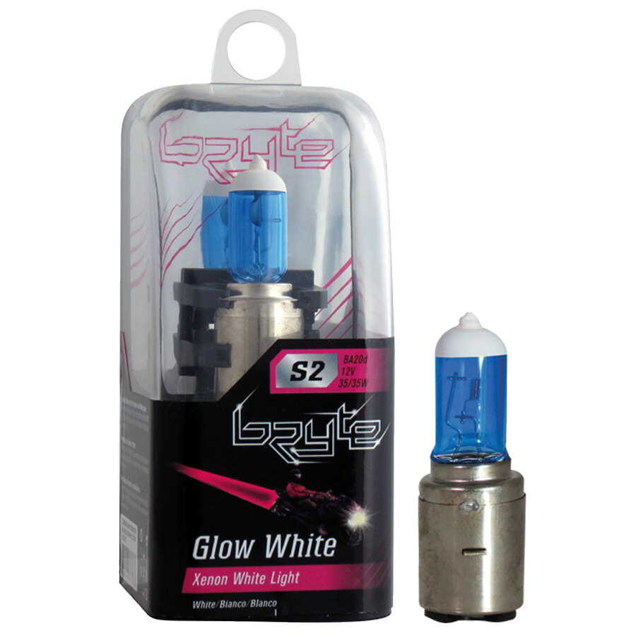 Lampadina moto alogena Xenon Glow S2 - BRYTE