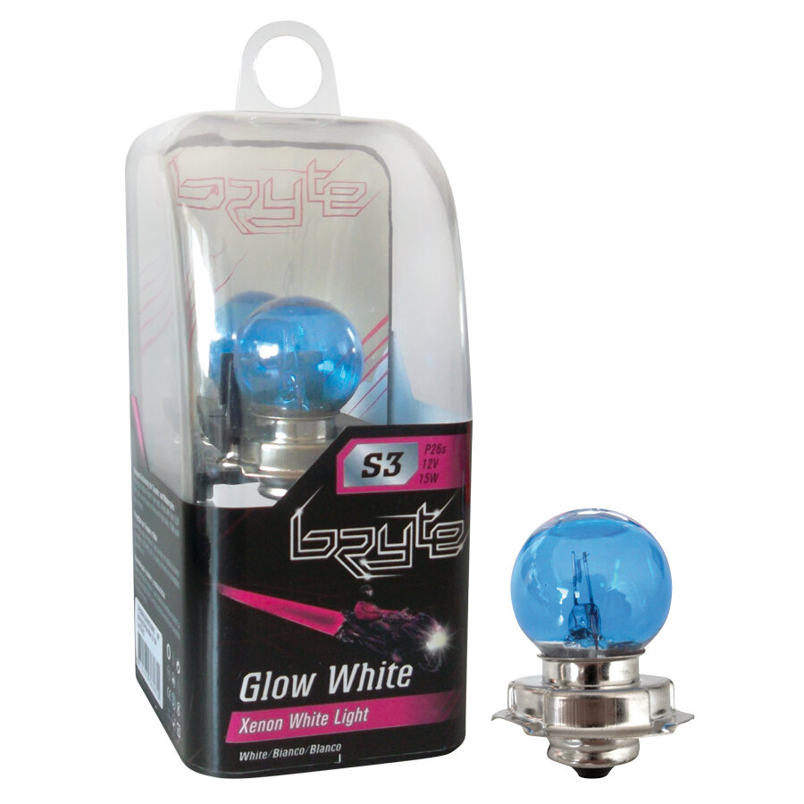 Lampadina moto alogena Xenon Glow S3 - BRYTE