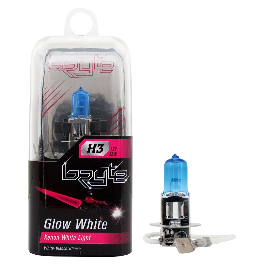 Lampadina moto alogena Xenon Glow H3 - BRYTE