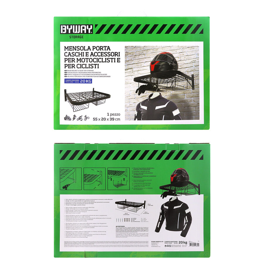 Supporto Per Caschi A Ciambella - Mensola Antiscivolo Per Moto E Bici - Foto 11