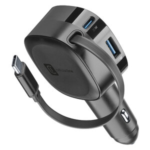 CELLULAR LINE - USB da presa accendisigari Retractable Car Charger - CELLULAR LINE - USB da presa accendisigari