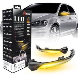 D-GEAR - Frecce specchio sequenziali - D-GEAR Volkswagen E-Golf, Golf VII, Sportsvan, Touran - Frecce specchio sequenziali