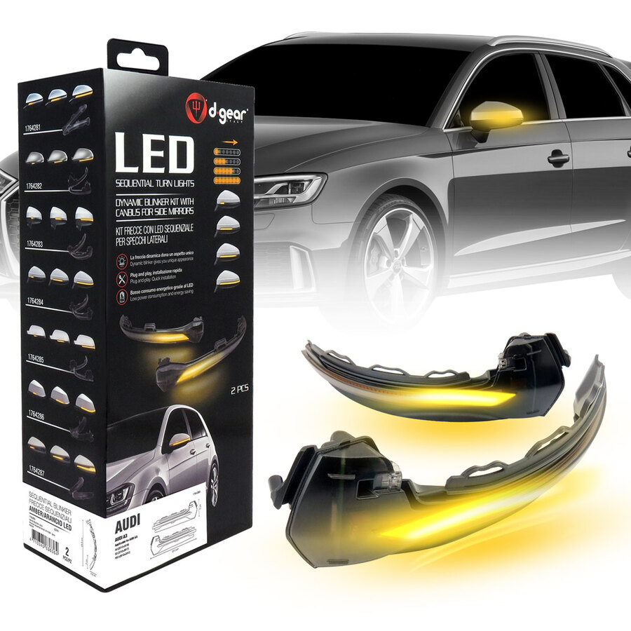 Frecce specchio sequenziali - D-GEAR Audi A3, Rs3, S3