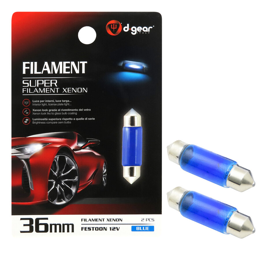 Lampadina a siluro a filamento Super - 36 Feston SV8,5 Lamp - D-GEAR