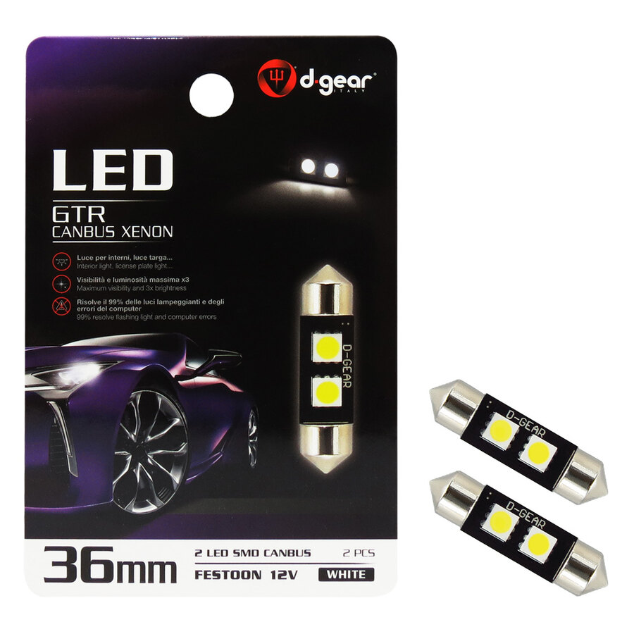 Lampadina a siluro a led XP - Led Feston SV8,5 Canbus - D-GEAR