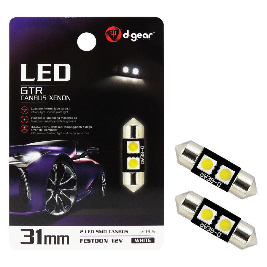 Lampadina a siluro a led XP - Led Feston SV8,5 Canbus - D-GEAR