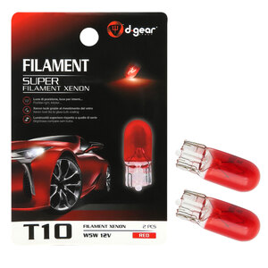 D-GEAR - Lampadina T10 a filamento Super - T10 - D-GEAR - Lampadina T10 a filamento