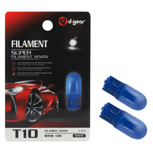 D-GEAR - Lampadina T10 a filamento Super - T10 - D-GEAR - Lampadina T10 a filamento