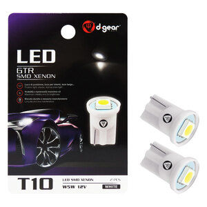 D-GEAR - Lampadina T10 a led GTR - T10 SMD Led - D-GEAR - Lampadina T10 a led