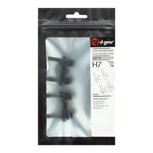 COPPIA ADATTATORI PORTALAMAPDE PORTA LAMPADE PER KIT LED H7 FIAT 500 CINQUECENTO - Foto 2