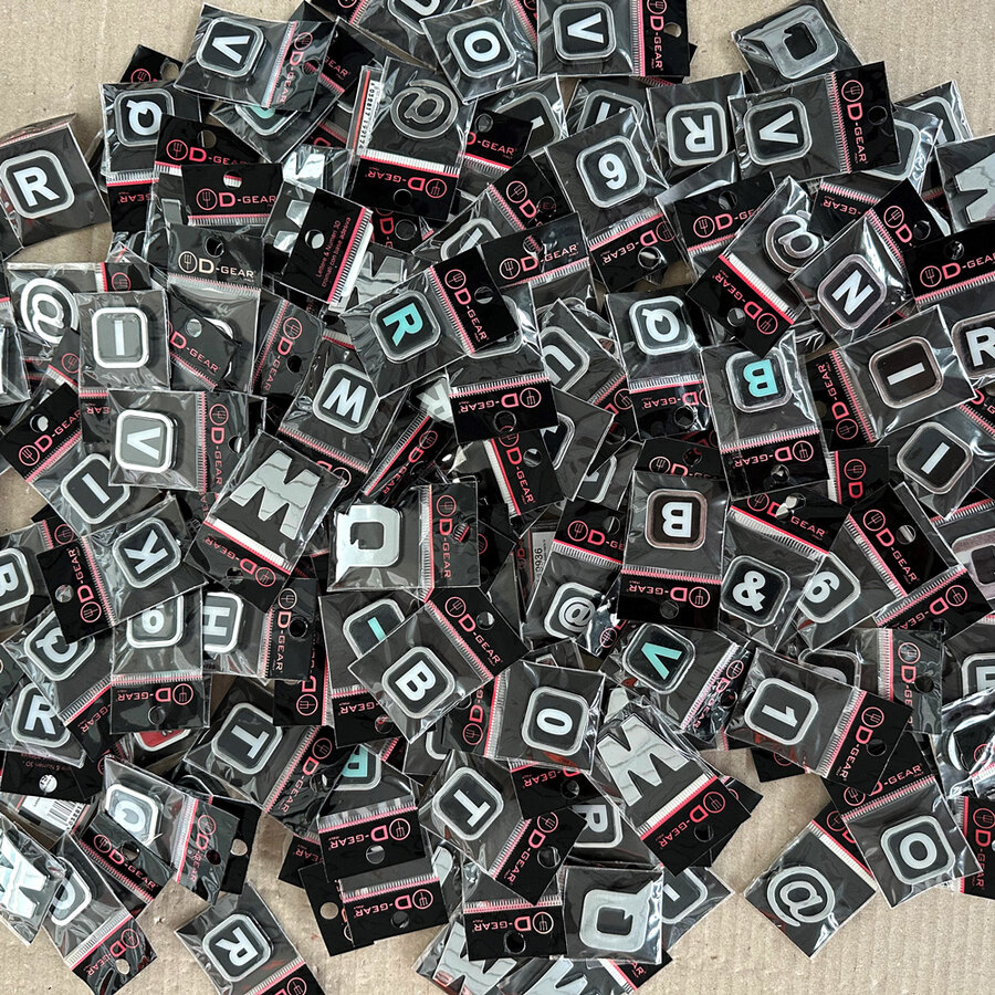 Adesivi lettere e numeri - D-GEAR