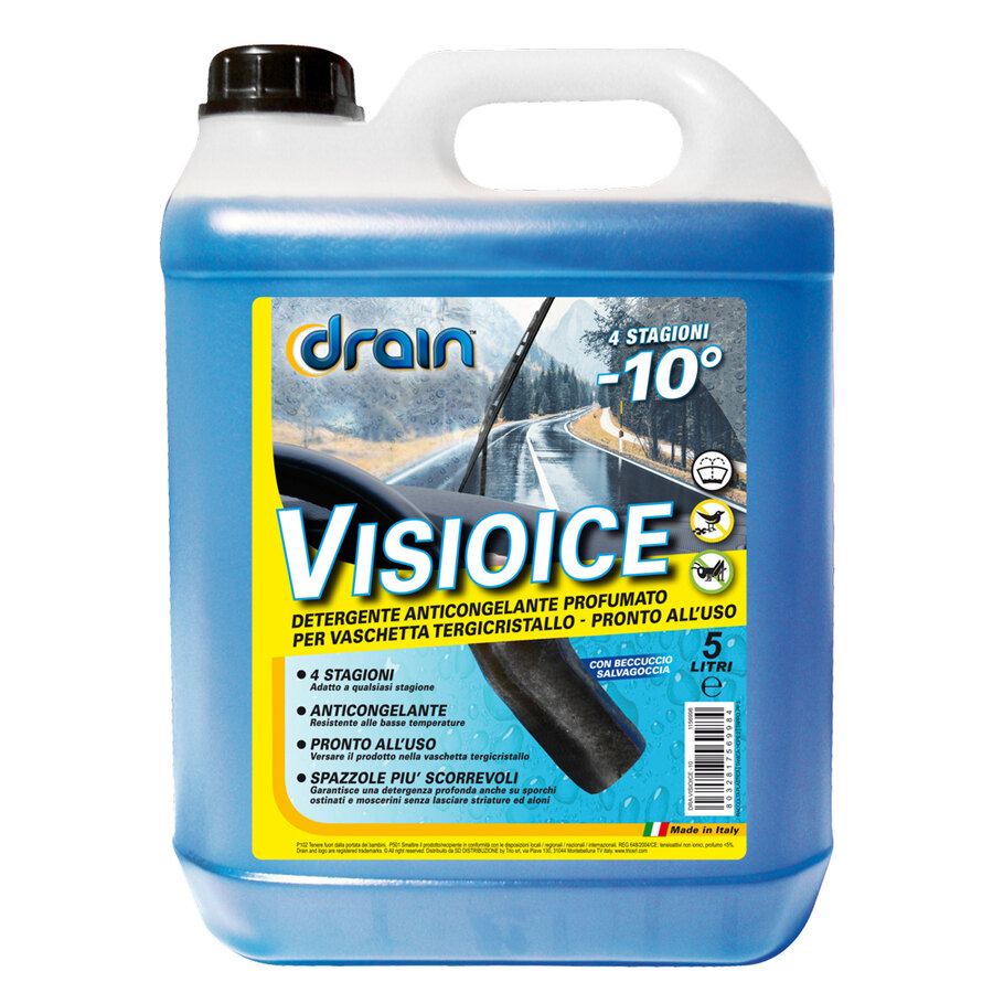 Liquido parabrezza Multistagionale Visioice - DRAIN