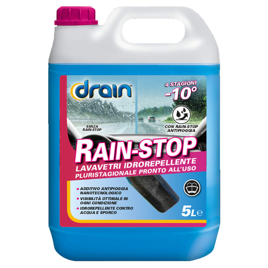 Liquido parabrezza Rainstop -10 - DRAIN