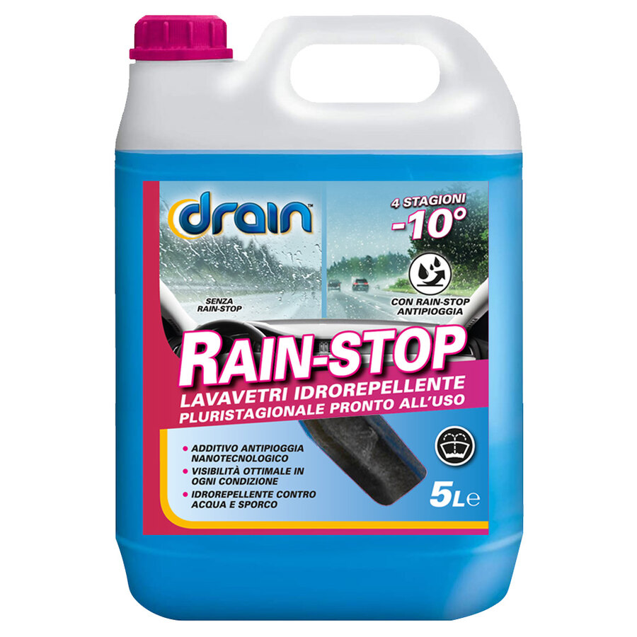Liquido parabrezza Multistagionale Rainstop - DRAIN