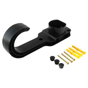 Supporto Per Caricabatteria Auto Elettrica - Gancio Da Parete Per Organizzare Cavi, Nero, Design Europeo - Foto 8