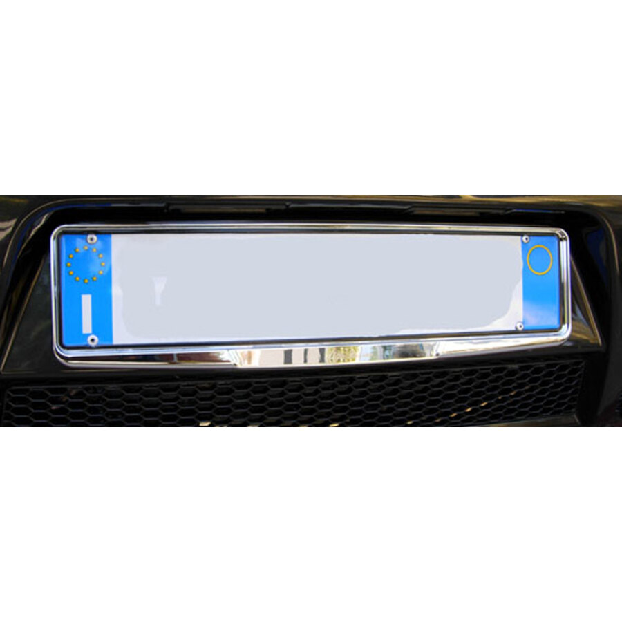 Portatarga Universale Cromato – Senza Cornice, Adatto Per Auto E Moto, Dimensioni 520x110mm - 2