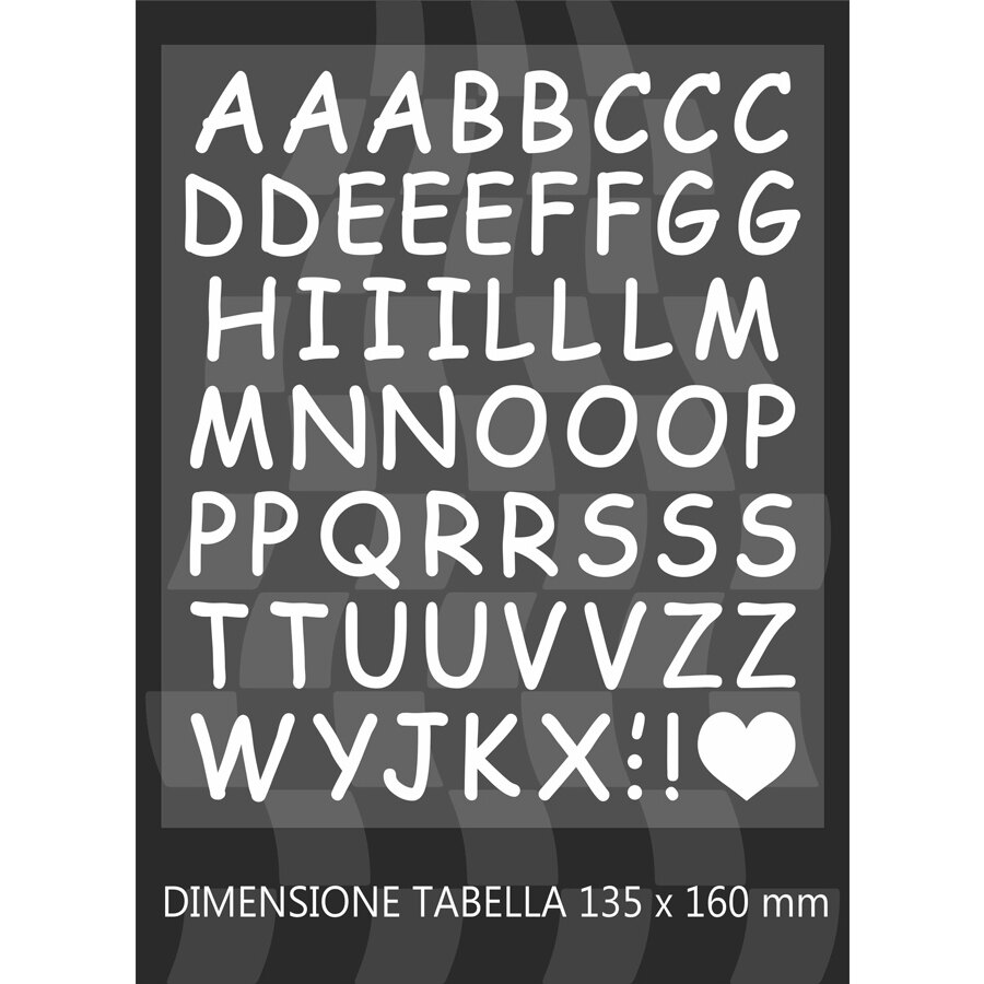 Adesivi Kit lettere adesive - GAT