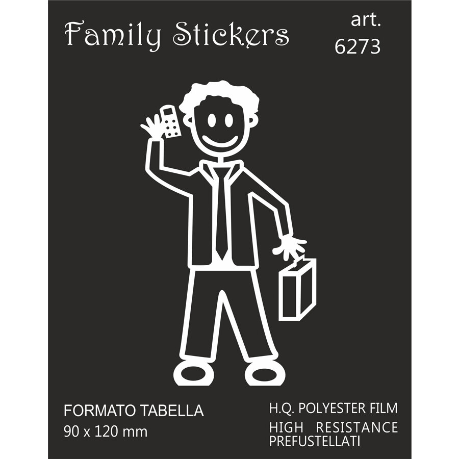 Adesivi Papà con smartphone - GAT