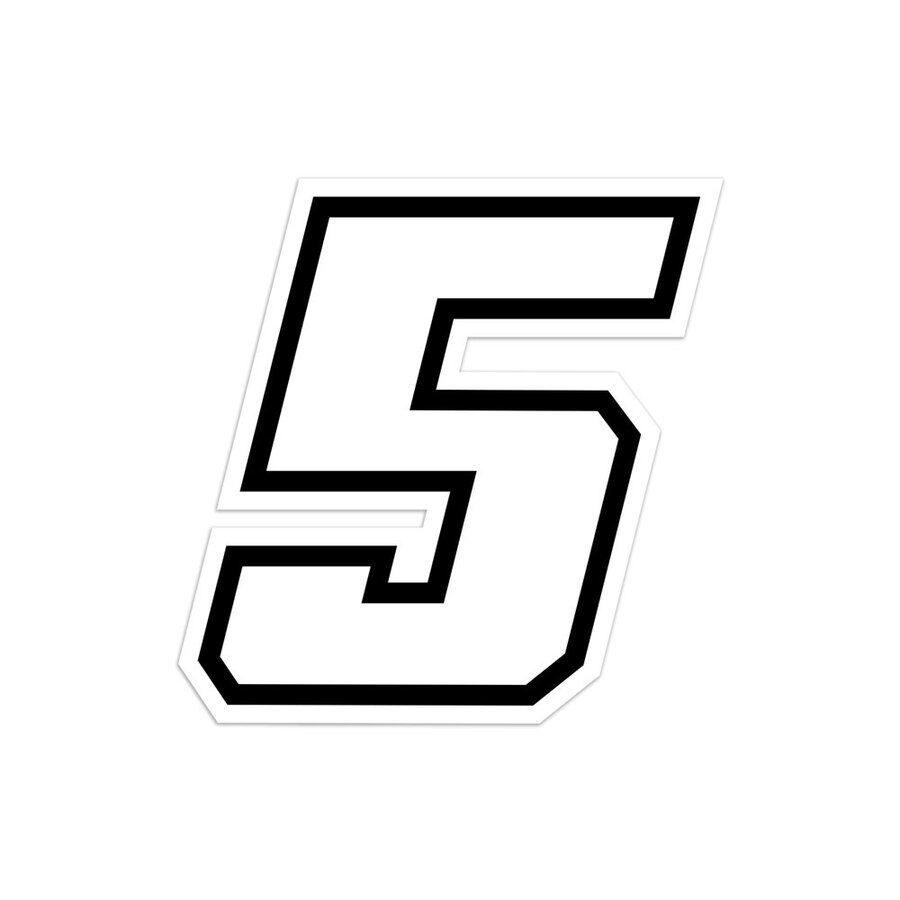 Numeri e lettere adesive Race moto GP - GAT