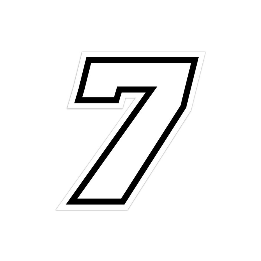 Numeri e lettere adesive Race moto GP - GAT