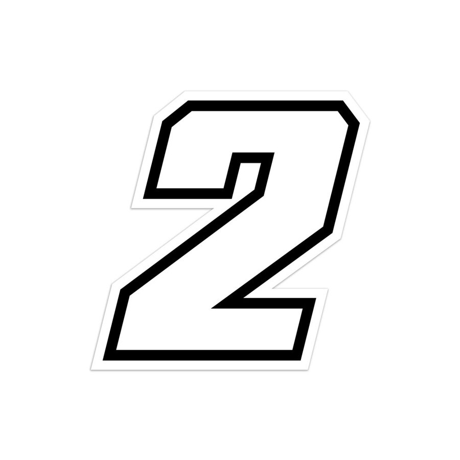 Numeri e lettere adesive Race moto GP - GAT