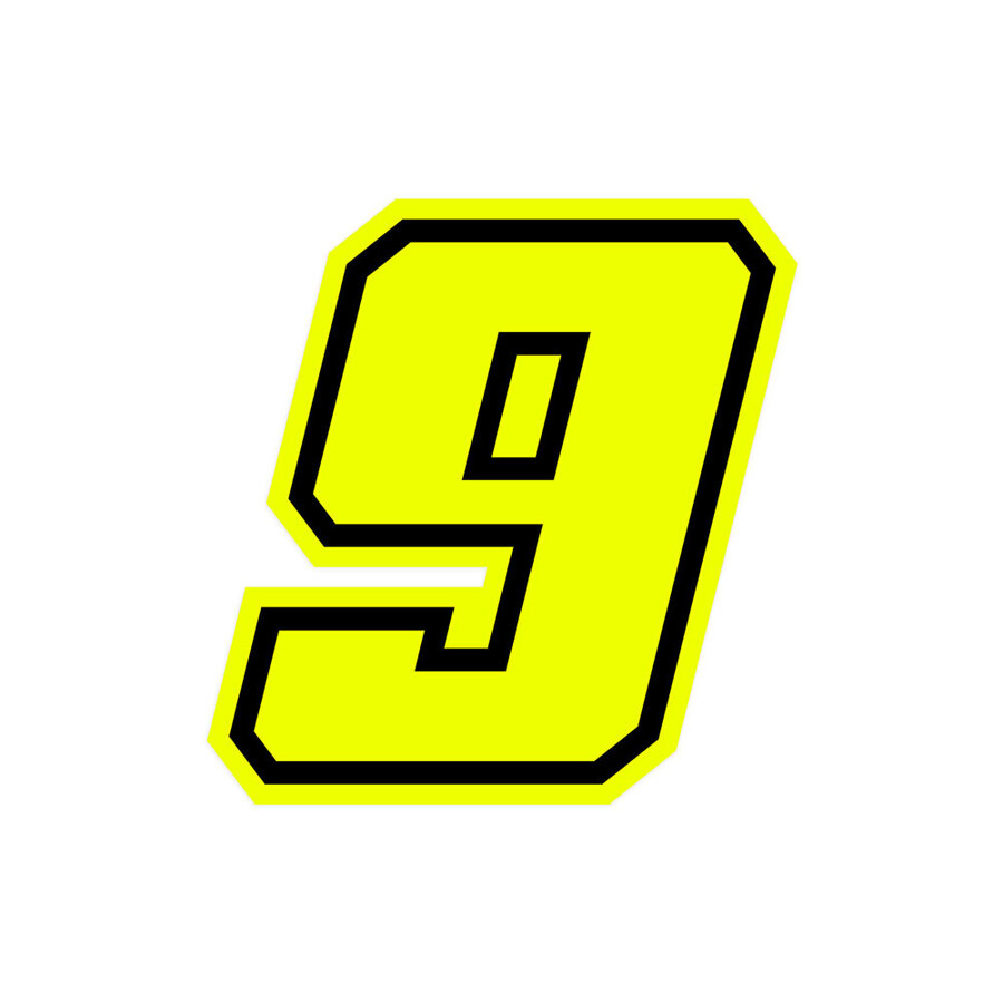 Numeri e lettere adesive Race moto GP - GAT