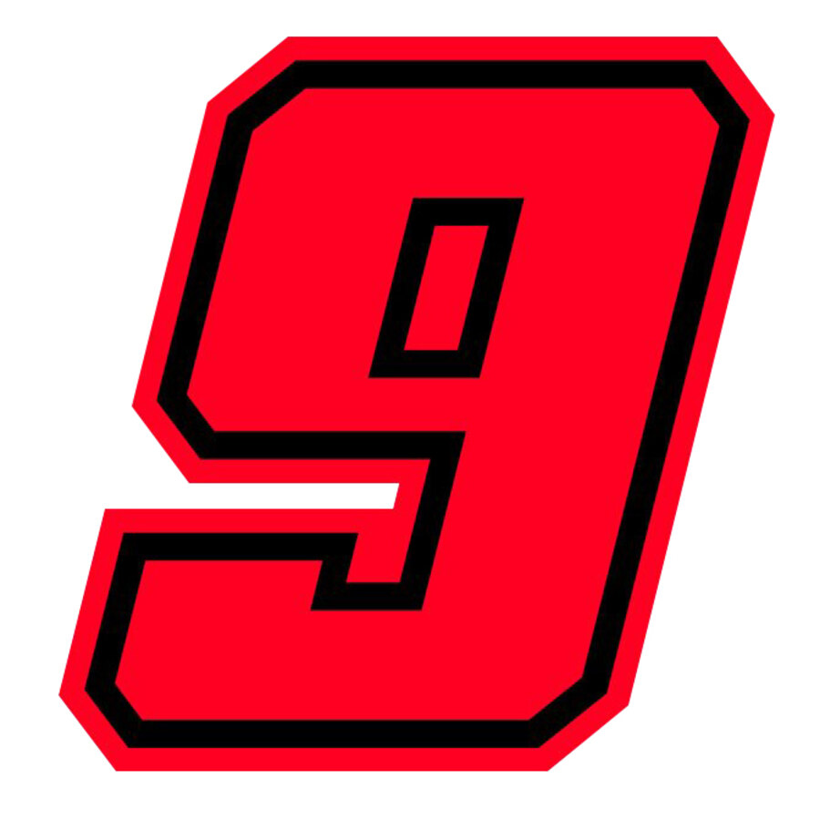 Numeri e lettere adesive Numero gara 9 - GAT