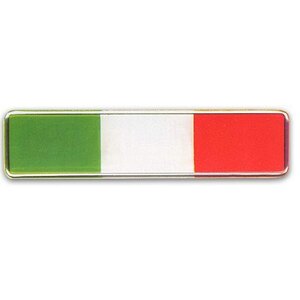 GAT - Adesivi targa Bandiera Italia 3D - GAT - Adesivi targa