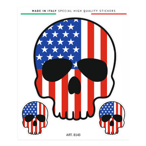 GAT - Adesivi Teschio USA - GAT - Adesivi