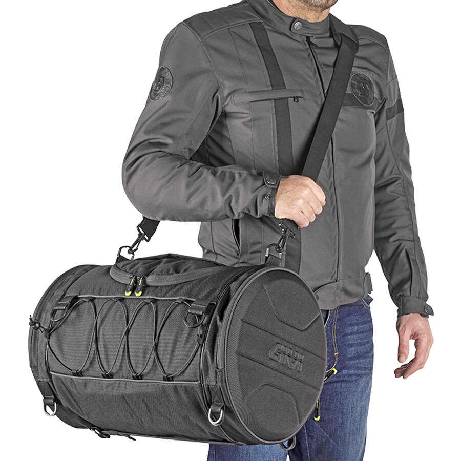 Borsa Da Bagagliaio Posteriore Per Bici, In Poliestere Nero, 32x17 Cm, Portaoggetti Da Sella - Foto 2