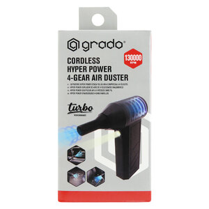 IVJ Soffiatore Ad Aria Compressa Elettrico Con Doppia Luce LED – 180.000 Giri/min, 4 Velocità, Batteria 10.000 MAh, Ricarica Type-C, Per PC, Tastiera, Auto E Divano