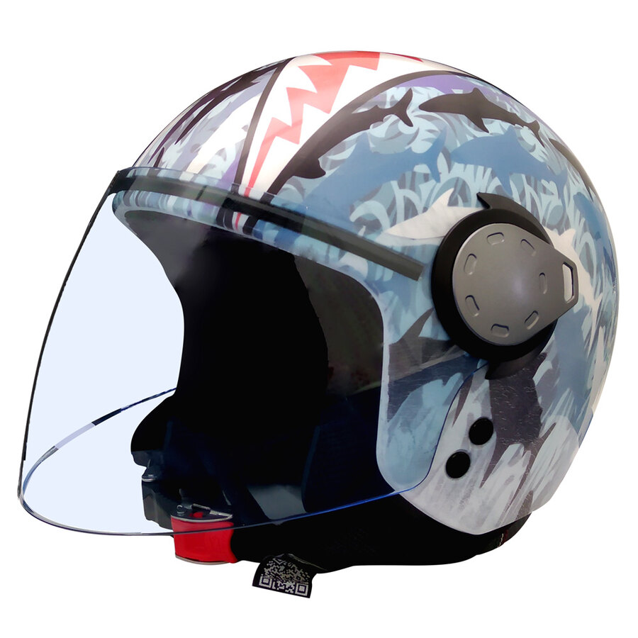 Casco bambino Jet Jaw Artwork GREX BY NOLAN in vendita su Bep's