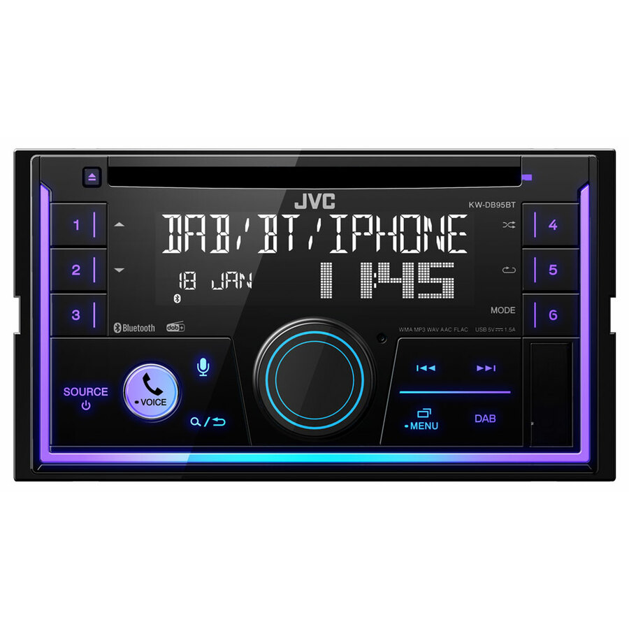 Autoradio DIN doppio KW-DB95BT - JVC