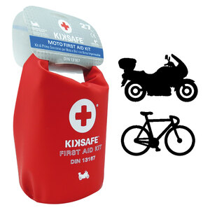 KIKSAFE - Kit primo soccorso Per moto e bici DIN 13167 - KIKSAFE - Kit primo soccorso