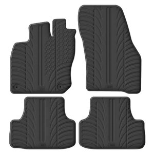 LAMPA - Tappeti in gomma-Pvc specifico Volkswagen T-Roc 2025> - LAMPA Volkswagen T-Roc 2025 > anche ibrida, cambio automatico - In Gomma-Pvc specifico