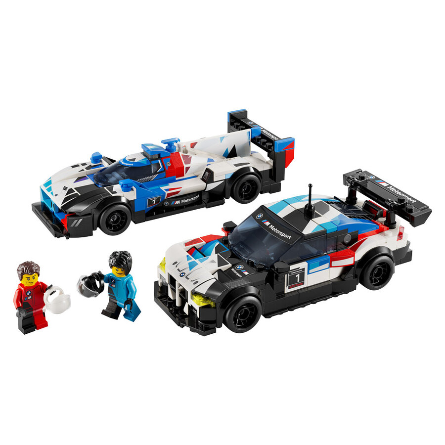 Costruzioni Lego Speed Champ - Auto da corsa BMW M4 GT3 e BMW M Hybrid V8 - LEGO