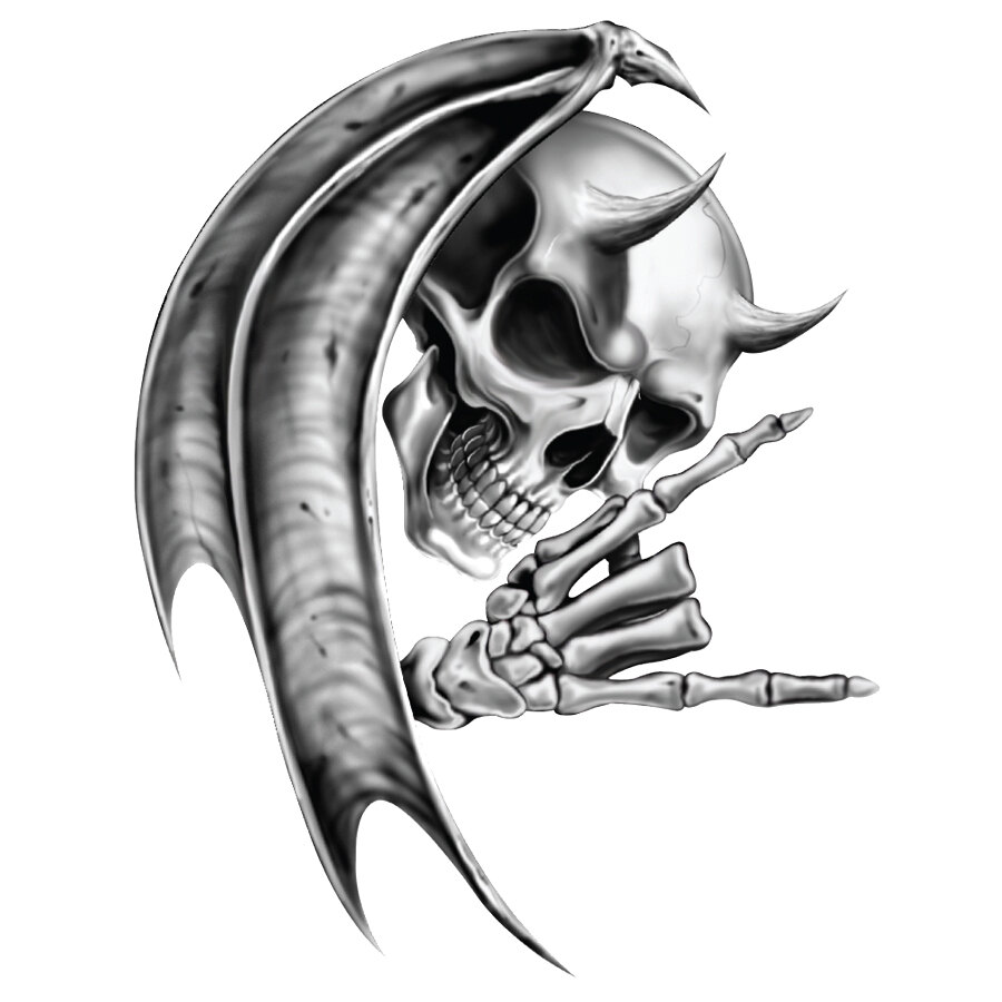Adesivi Devil Skull - LETHAL THREAT