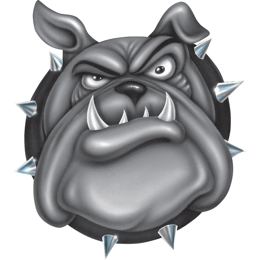 Adesivi Bulldog Airbrushed - LETHAL THREAT