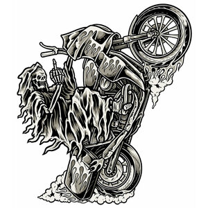 LETHAL THREAT - Adesivi Wheelie Reaper - LETHAL THREAT - Adesivi