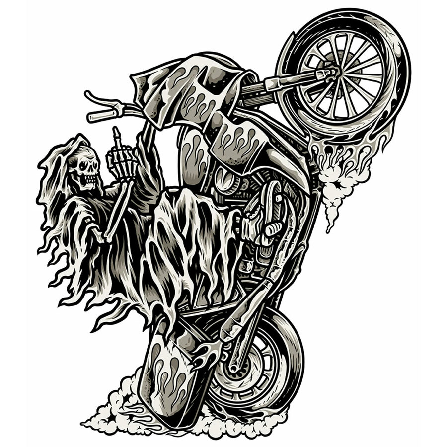 Adesivi Wheelie Reaper - LETHAL THREAT