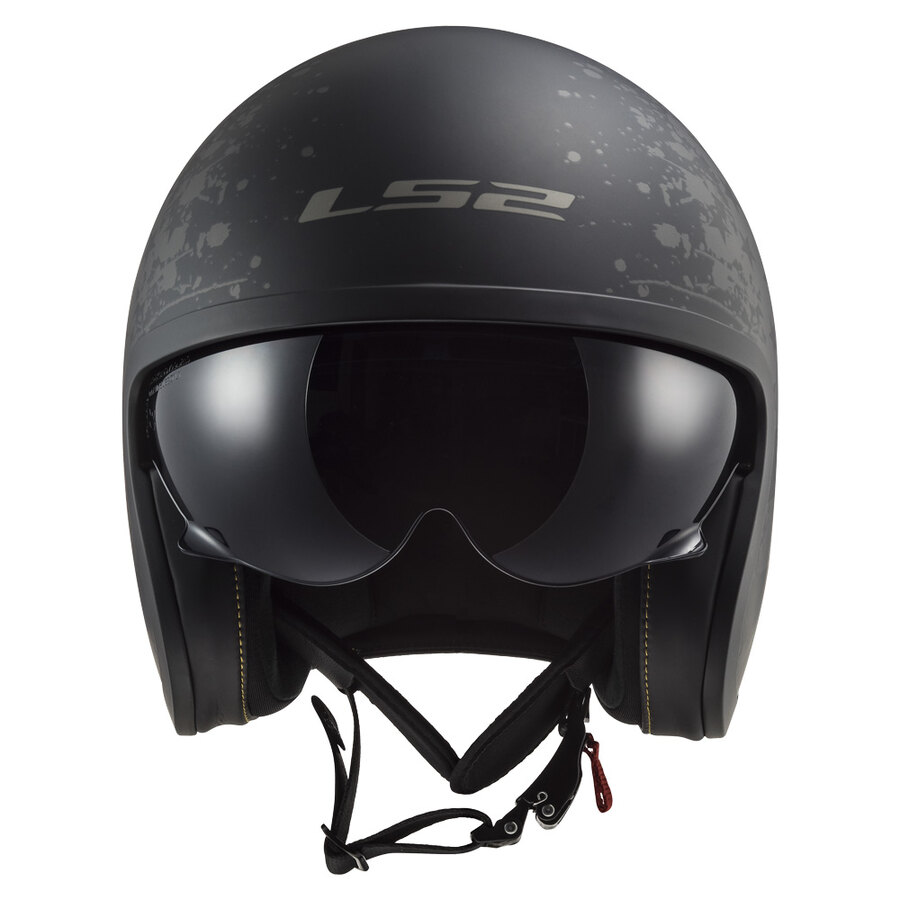Casco Jet Vintage OF599 Black Flag Bep's