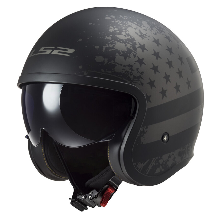 Casco Jet Vintage OF599 Black Flag - LS2 HELMETS