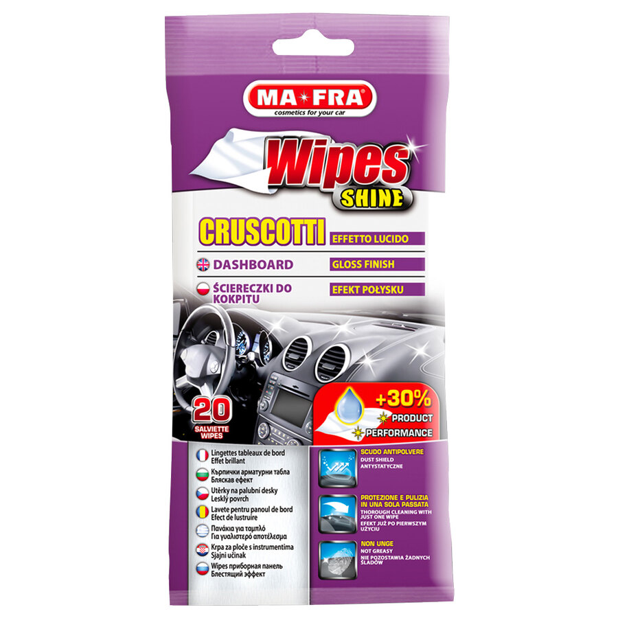 Cruscotto pulitore Wipes Shine - MA-FRA