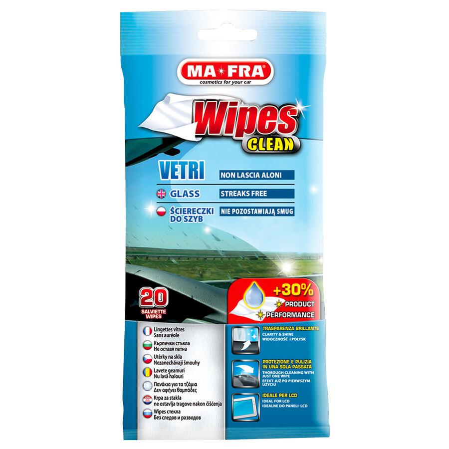 Vetri pulitore Wipes Clean - MA-FRA