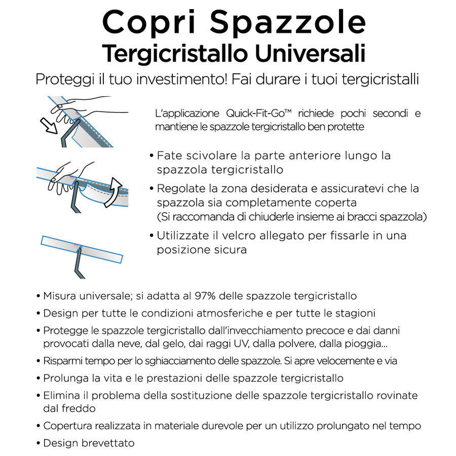 ALCA Kit Tergicristalli Super Flat Per Fiat 500L (2012+) – Anteriore E Posteriore Con Tecnologia Nano Grafite - 2